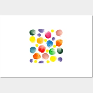 watercolor pattern.  hand painted watercolor circles _2 Posters and Art